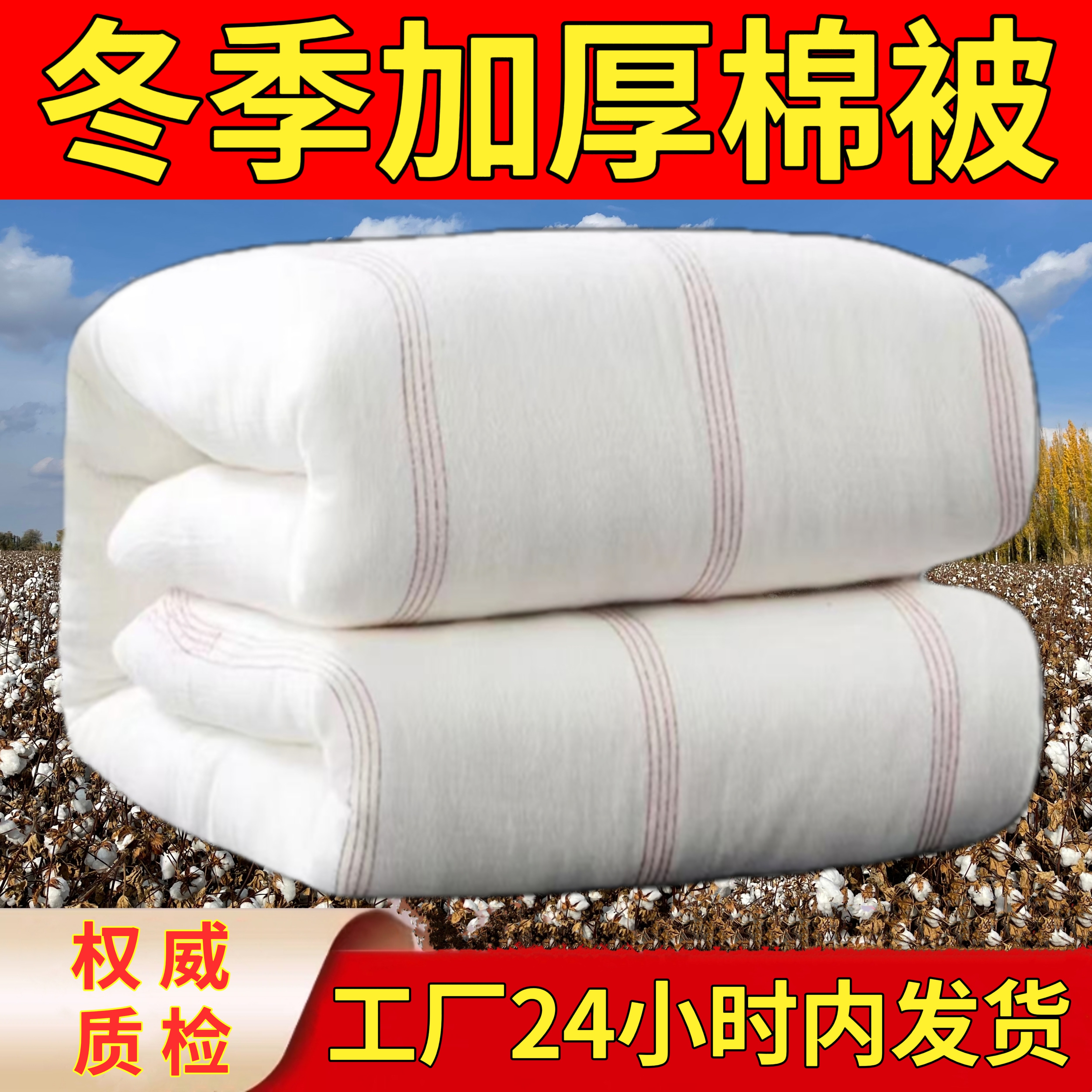 四季棉被棉絮棉絮被子被垫被褥被芯褥子冬被清仓厂家直发包用三年