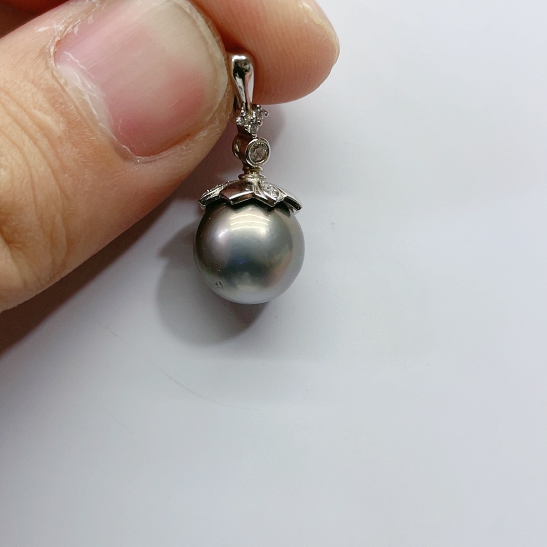 海水珍珠颈饰银S925镶嵌