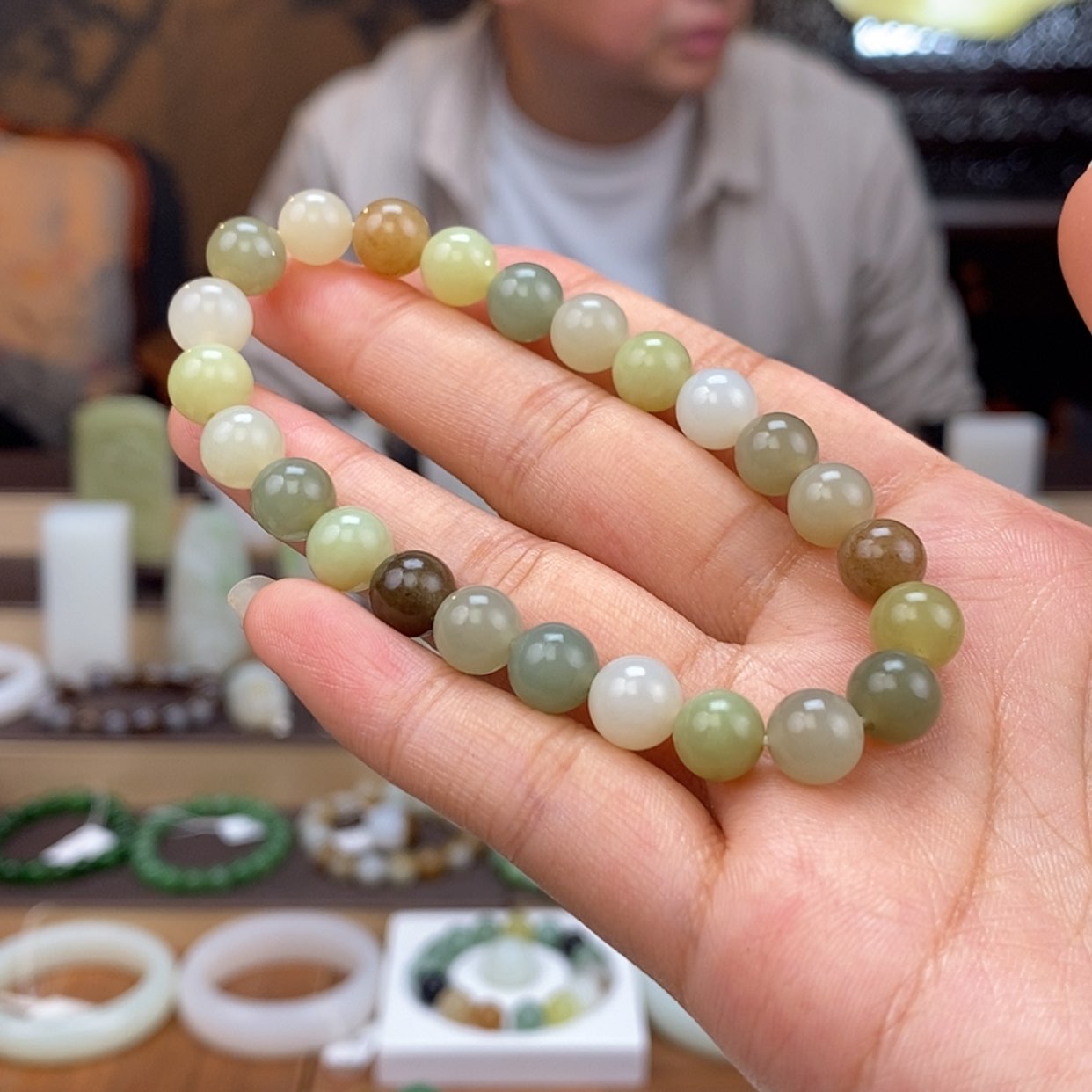 【闪购商品】和田玉手串未镶嵌