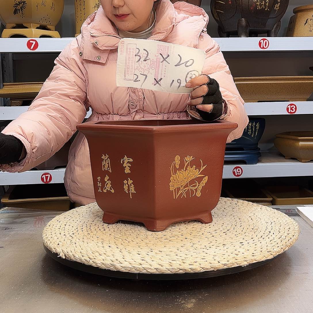 紫砂花盆紫砂花盆