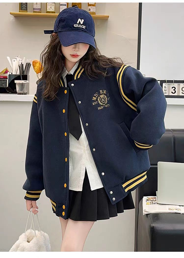 2025新款男女童棒球服外套韩版中大童时尚棒球服夹克衫上衣潮