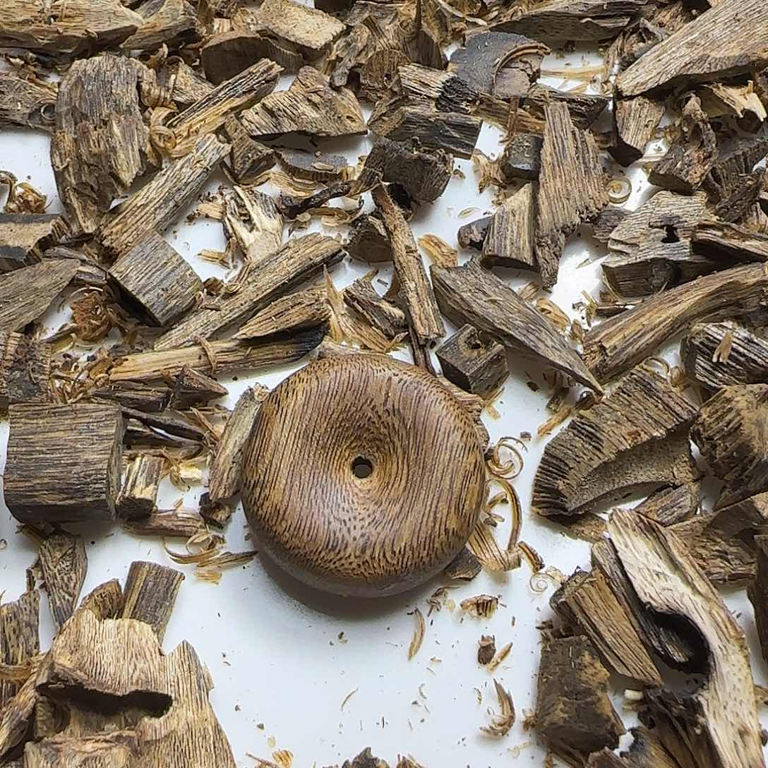 沉香沉香碎屑平安扣