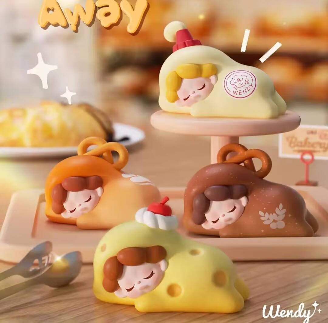 温蒂天使小龙李四小熊软糖食玩水果崽崽潮玩手办摆件萌粒桌面公仔