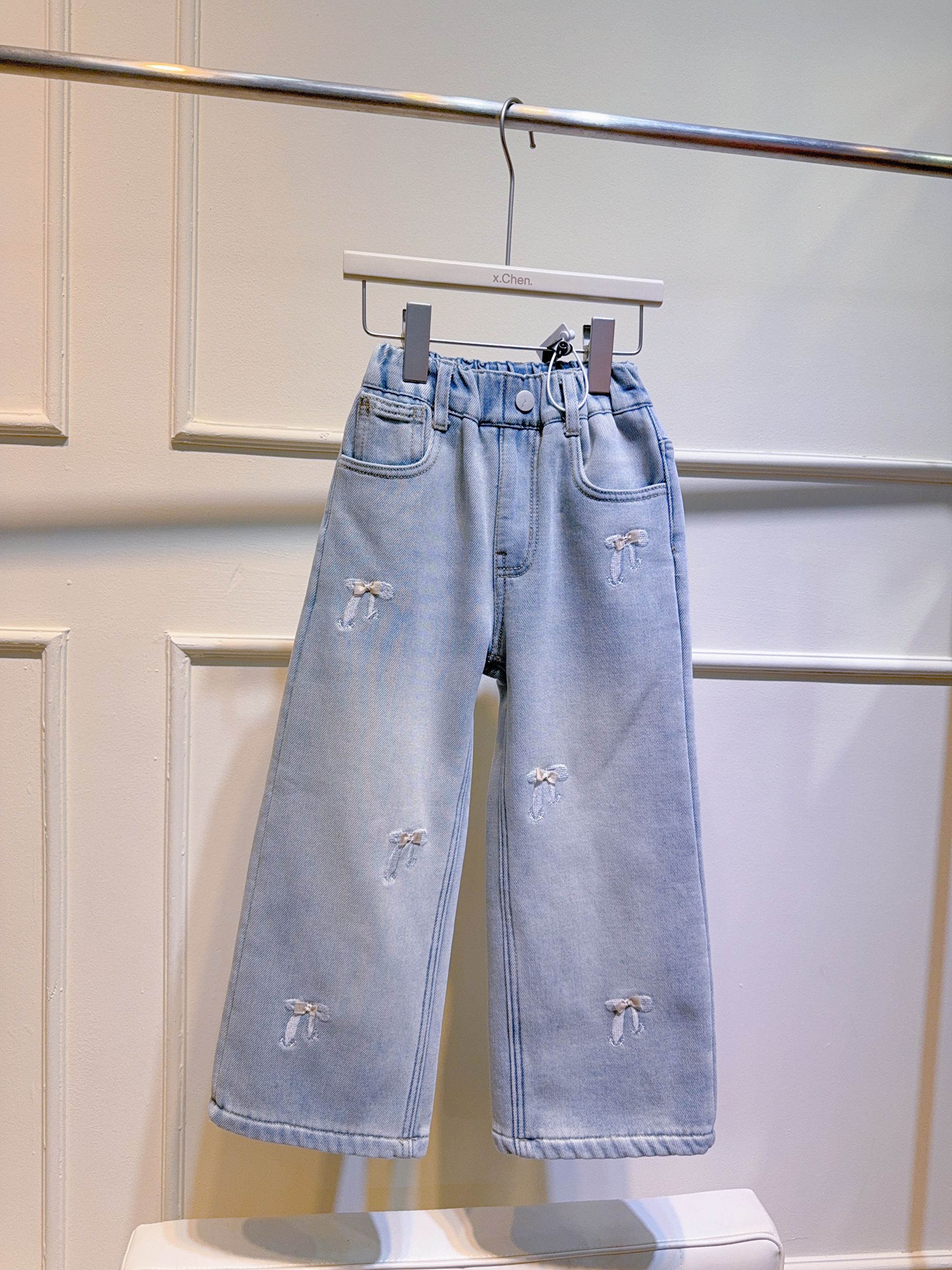 8215  MXE儿童加绒牛仔裤