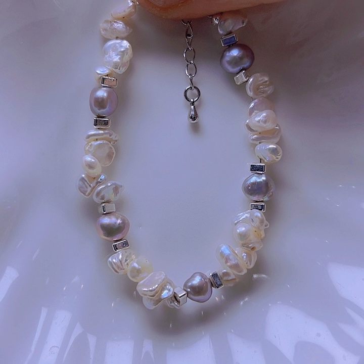 淡水珍珠手绳合金