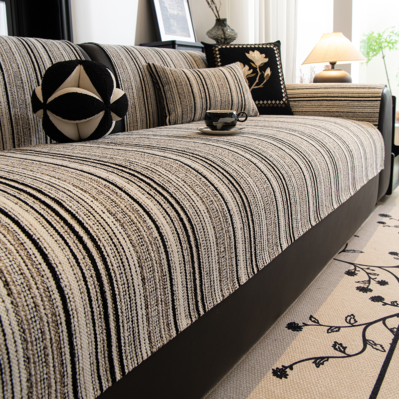 高档北欧风沙发垫2025新款四季通用雪尼尔坐垫防滑客厅直排皮沙发