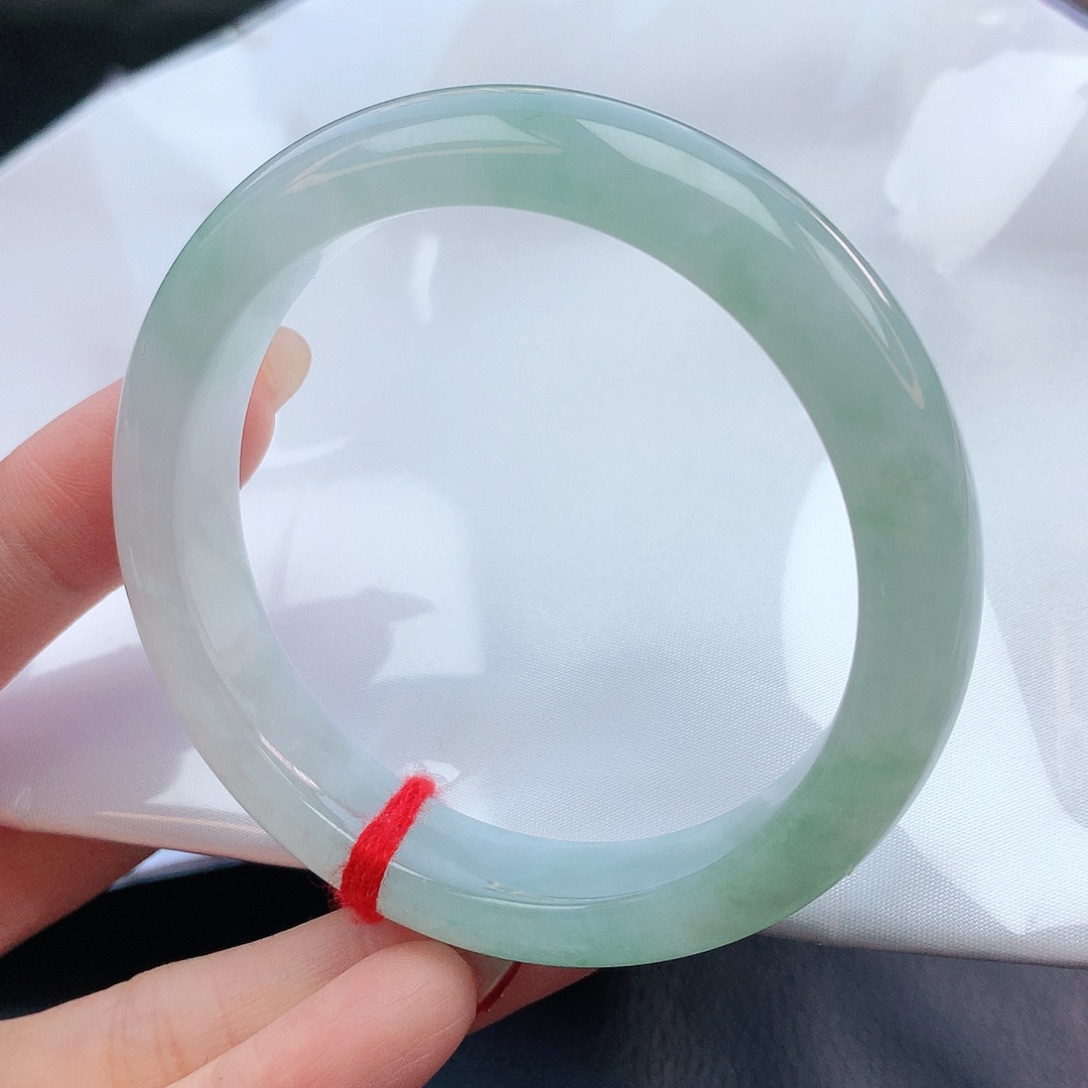 翡翠手镯未镶嵌56圈口100133