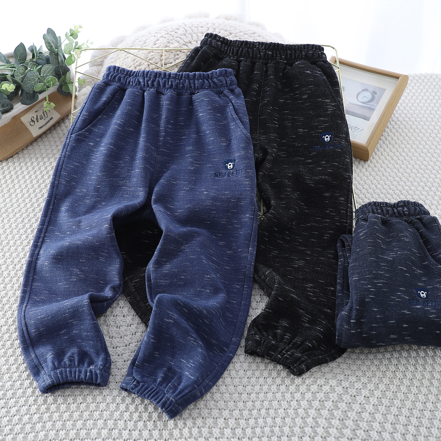 2025年男童春秋宽松百搭儿童弹力中大童休闲长裤