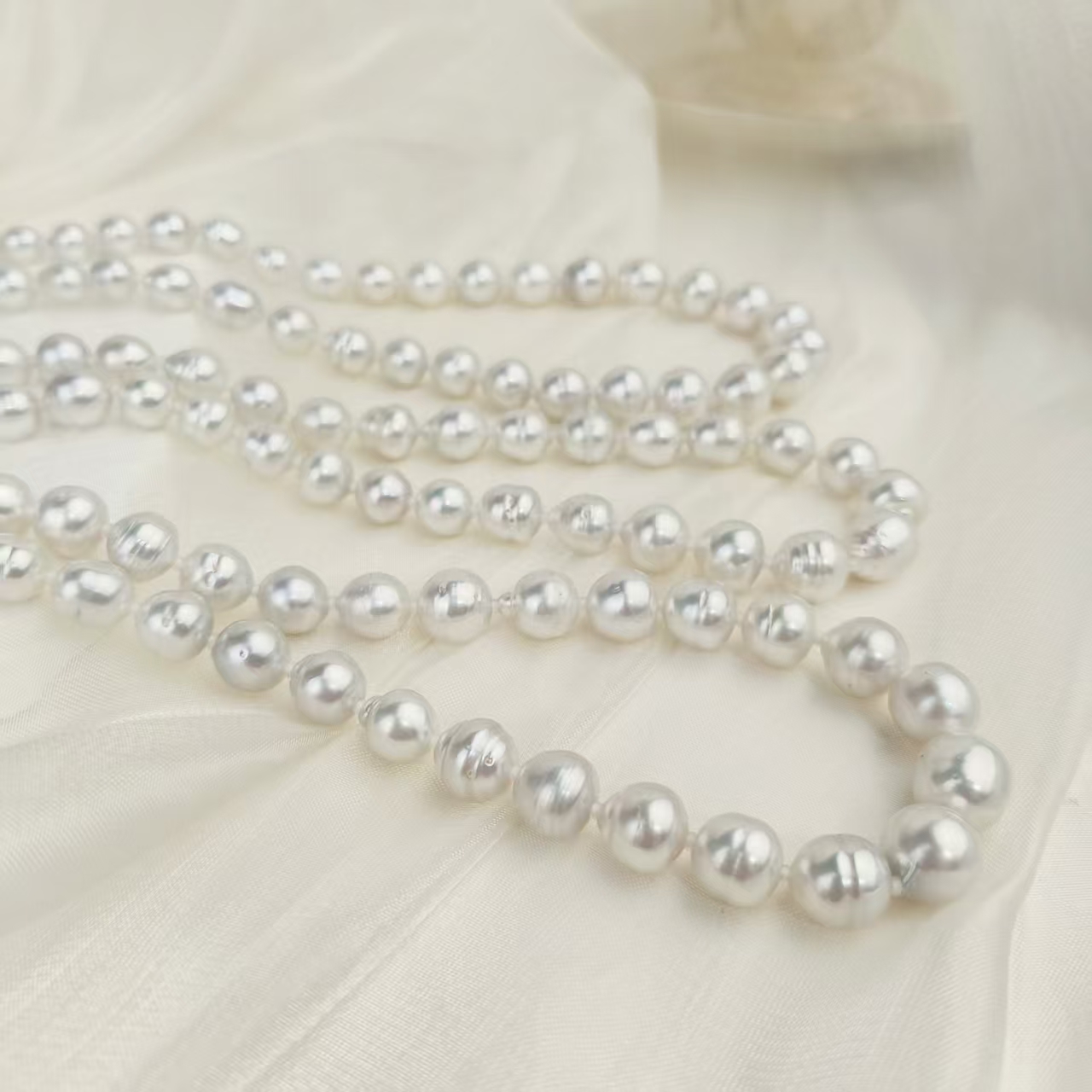 【乔森-甄香】海水澳白巴洛克珍珠项链 9-12mm（多样性发一）