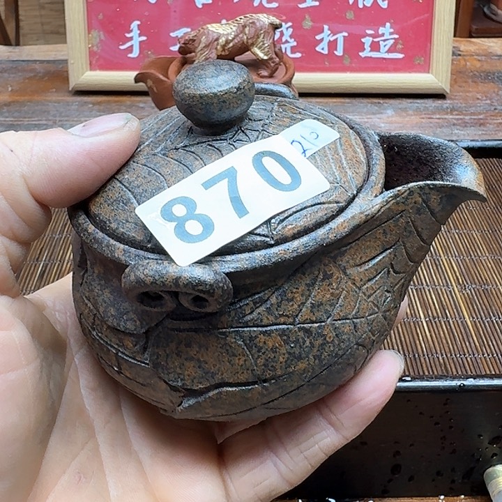 纯手工制作粗陶茶具