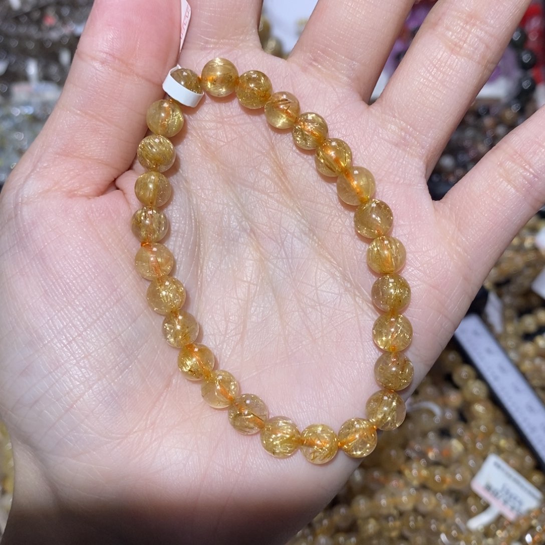 何***快手串未镶嵌水晶7咪