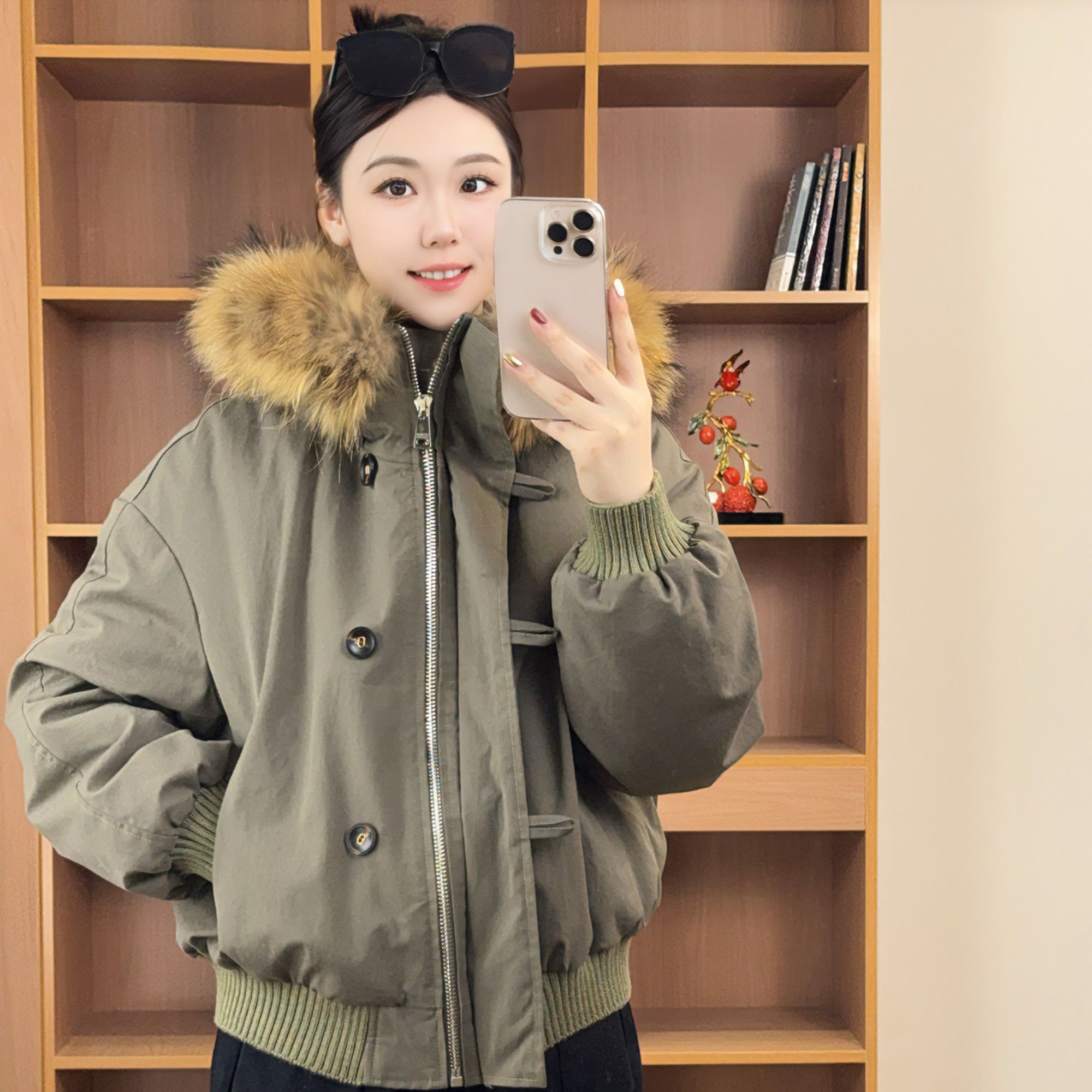 【YOYO推荐】XIASIQING｜25FW 25435 新款时尚连帽貉子毛鹅绒外套