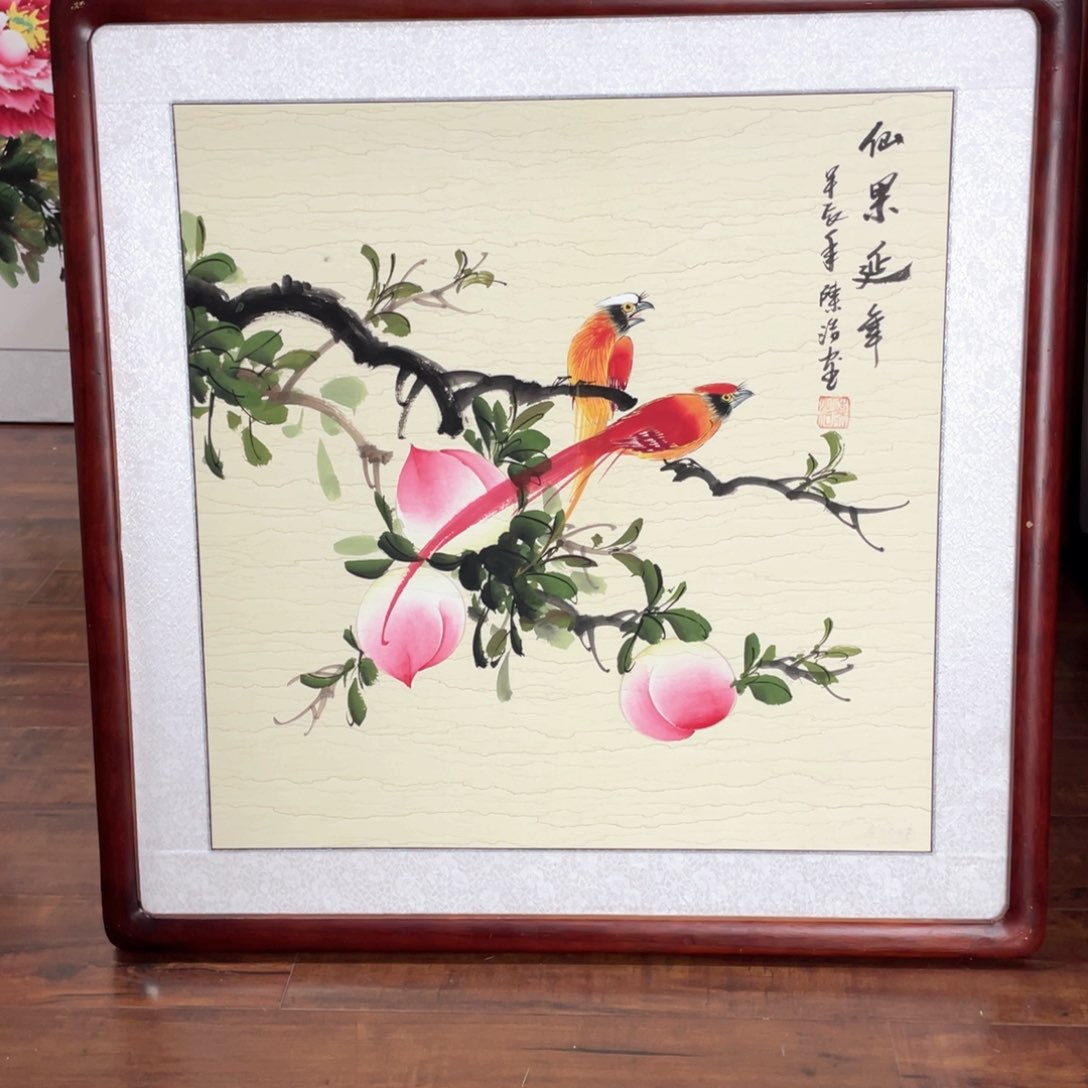 国画带框尺寸63*63厘米 