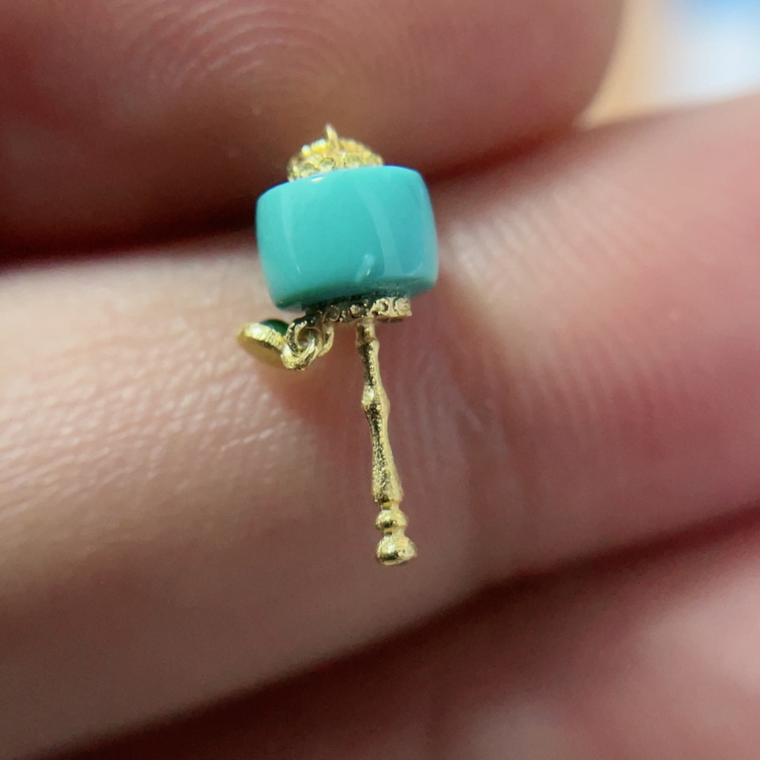 绿松石配饰18K金镶嵌L*F