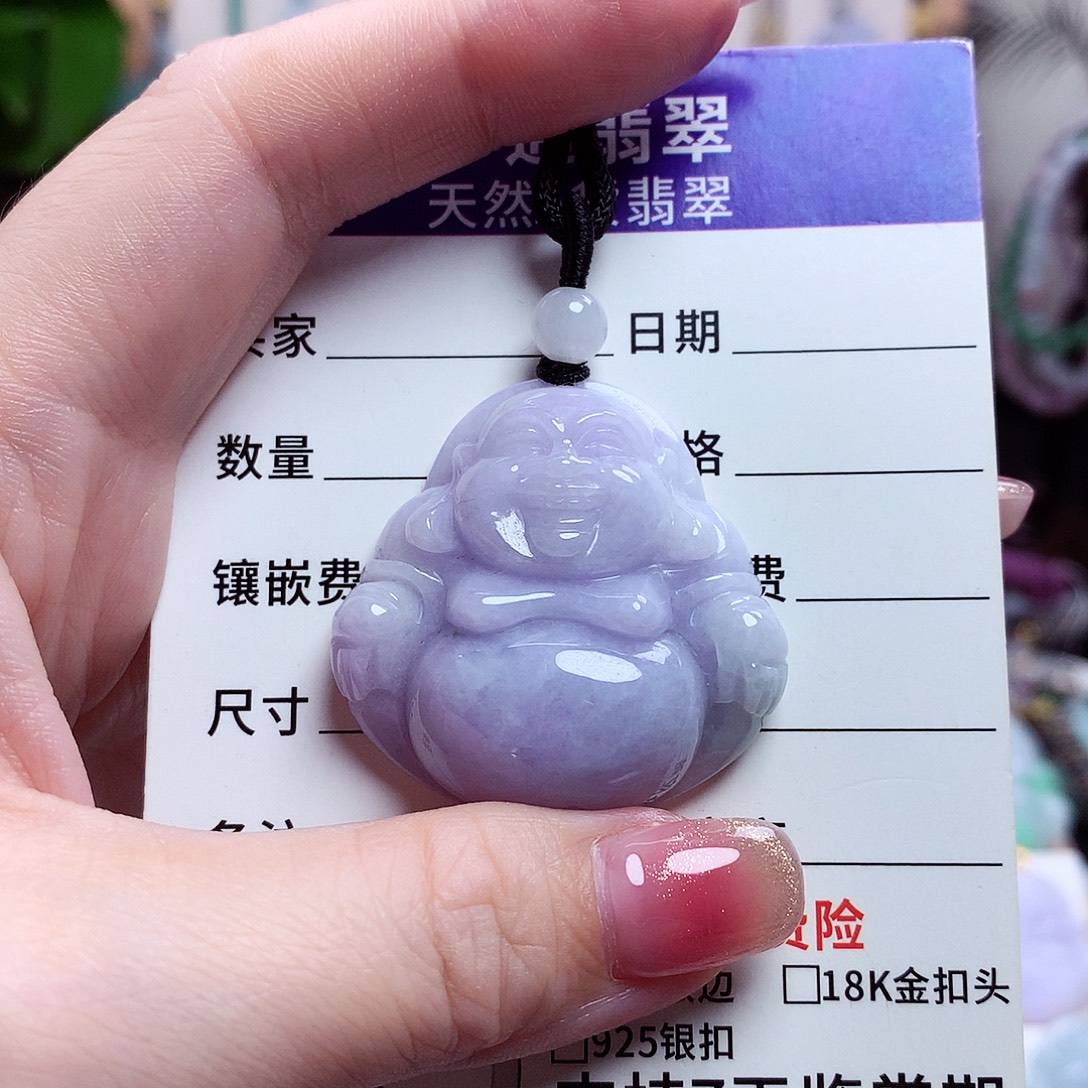 颈饰未镶嵌翡翠佛公30