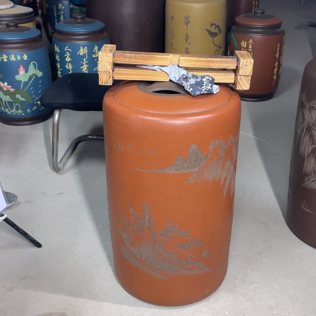 宜兴原矿紫砂茶叶罐