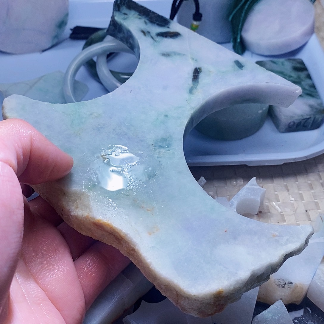 翡翠未镶嵌颈饰888