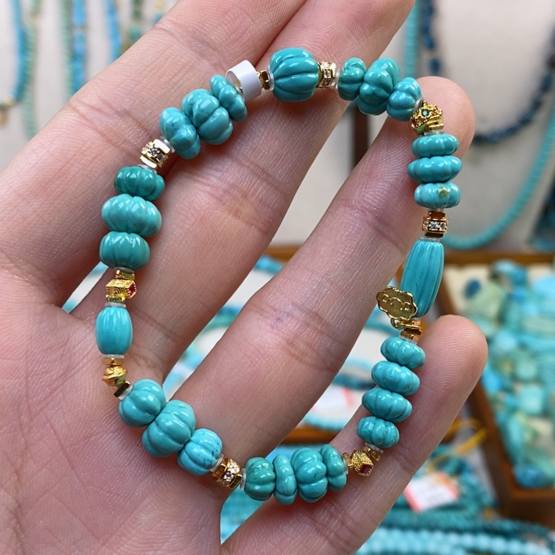 绿松石未镶嵌手串