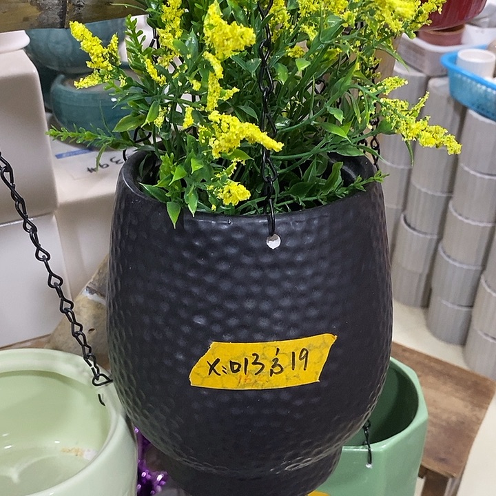 陶盆有孔 瑕疵针孔漏釉介意勿拍外13口 外高19