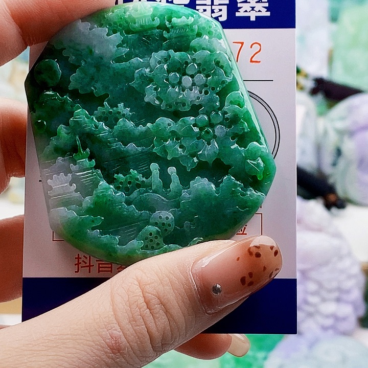 吊坠(不含链)未镶嵌翡翠美*女