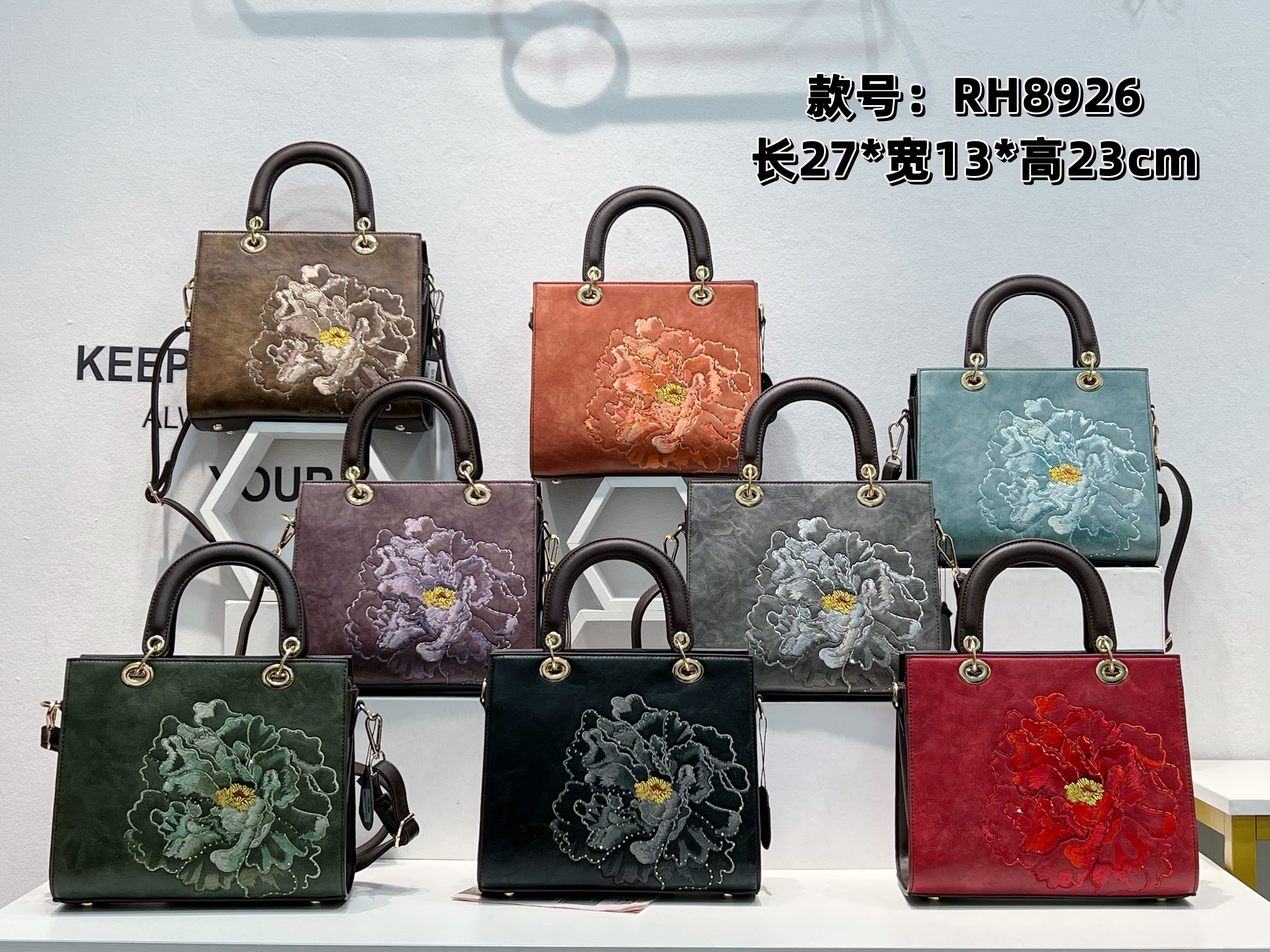 民族风女包手工苏绣点钻手工女包 手提单肩斜跨女包8926绣花