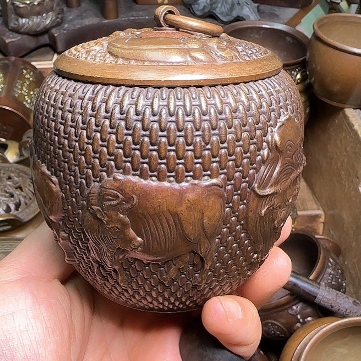 铜器办公室茶室摆件