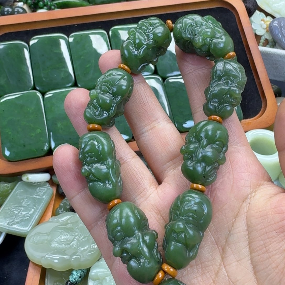 和田玉手链未镶嵌