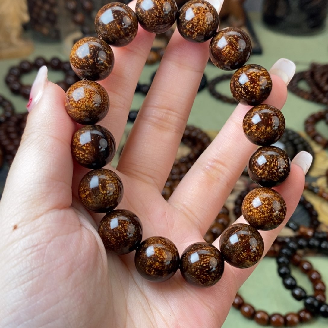 贡木手串/手链1.4洒金619