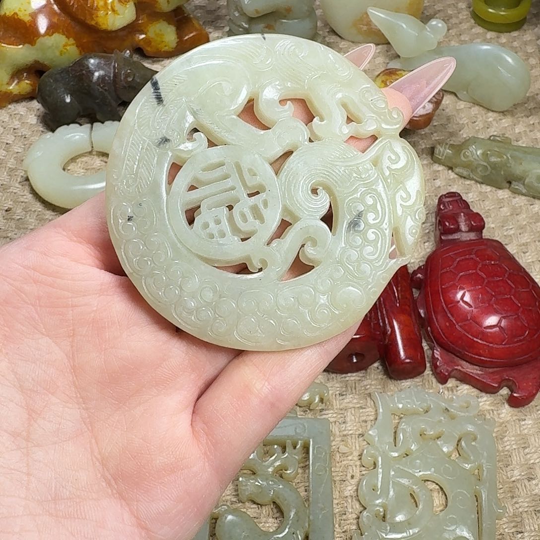 白玉菩提吊坠挂件