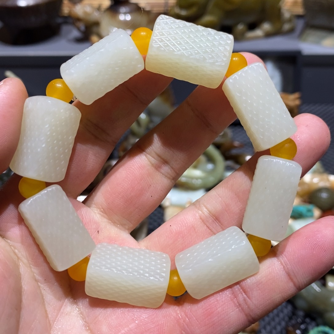 和田玉手链未镶嵌