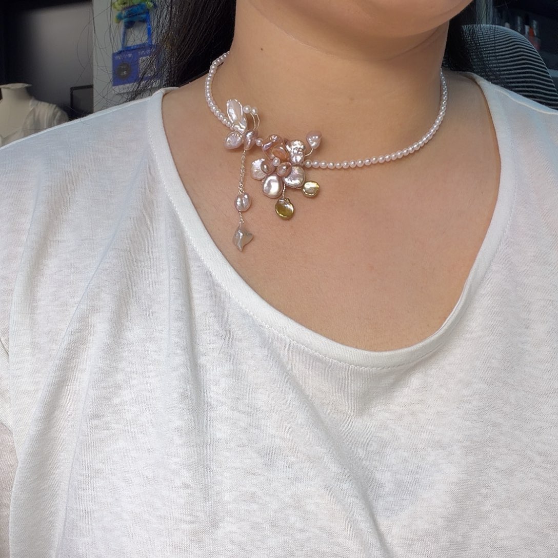 琉璃纯铜合金项链