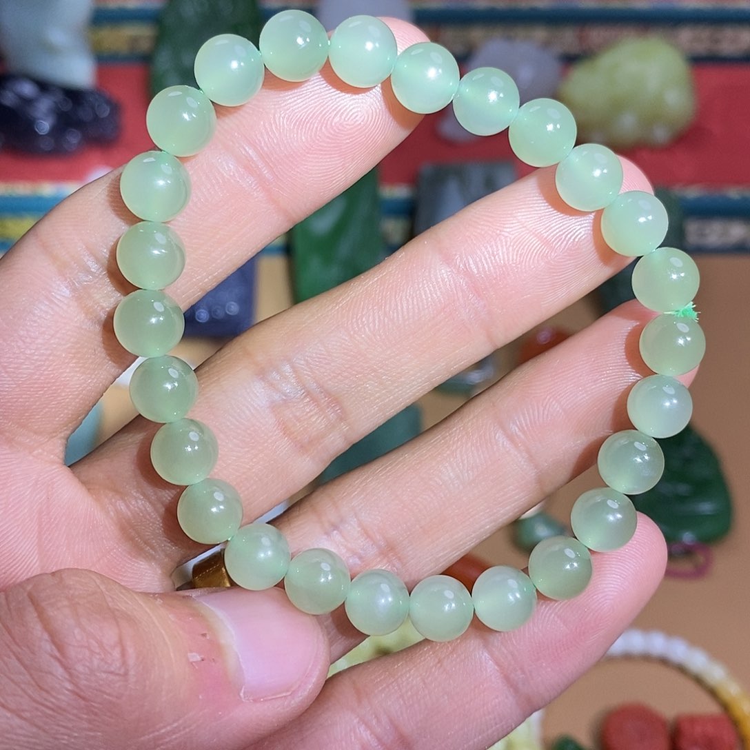 和田玉项链未镶嵌单圈