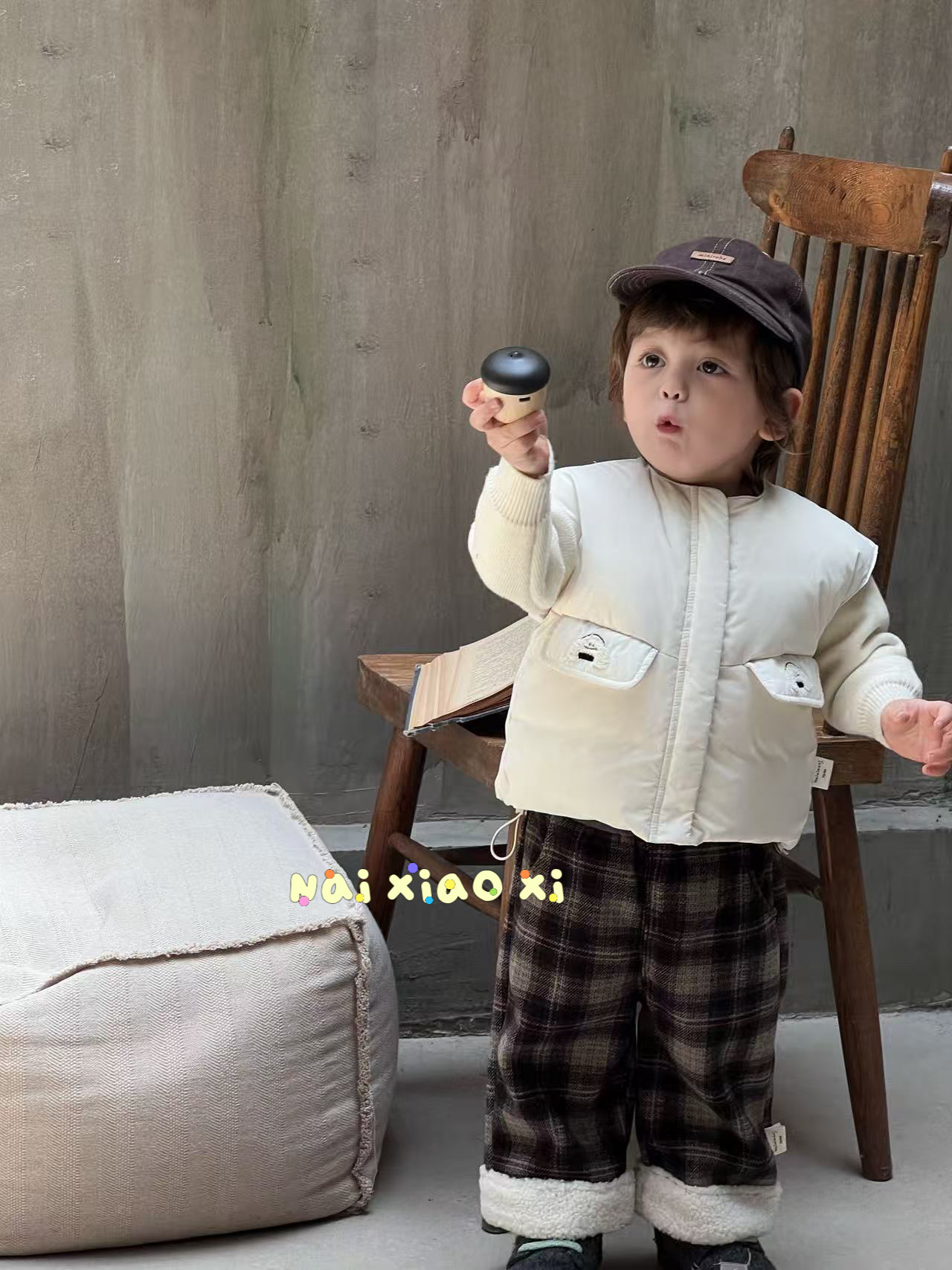 NXX--57081--羽绒马甲--杏色--NO退NO换