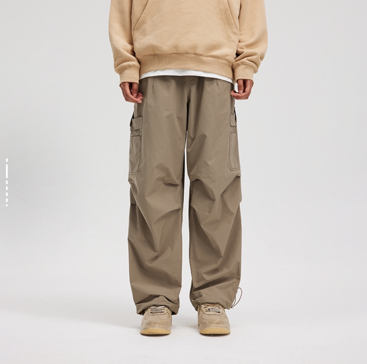 两侧大口袋直筒工装裤！好好看～男女同款（微瑕）