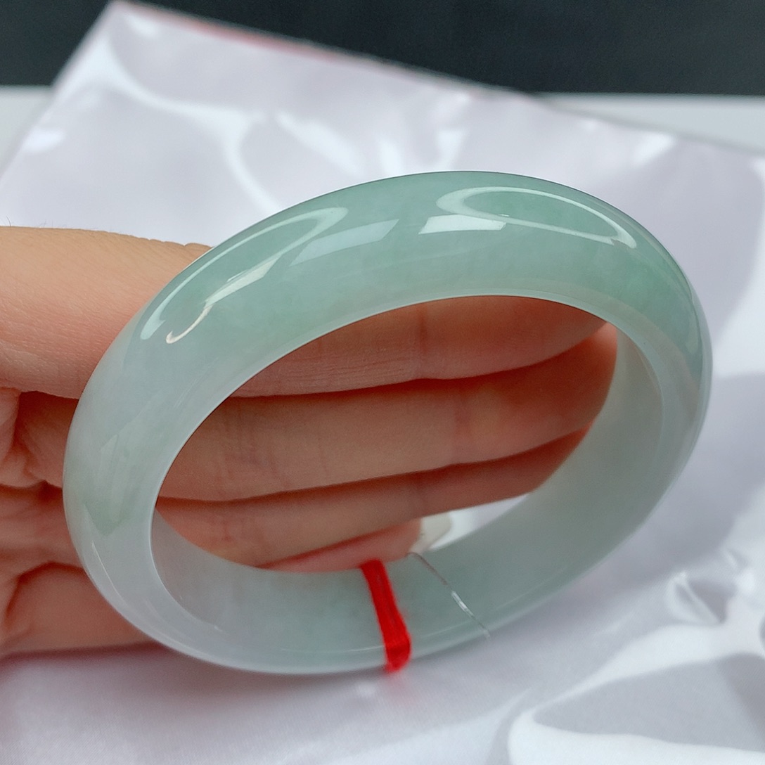 翡翠手镯未镶嵌55.7正圈晴水