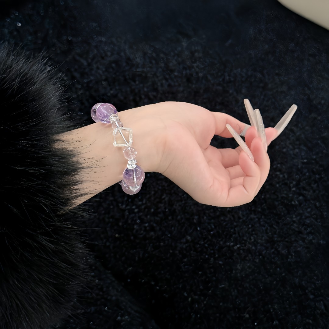 【灵焱晶华】紫水晶/白水晶