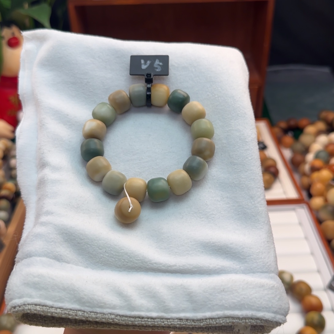 菩提根/象牙果手串卡14桶珠干磨微瑕5