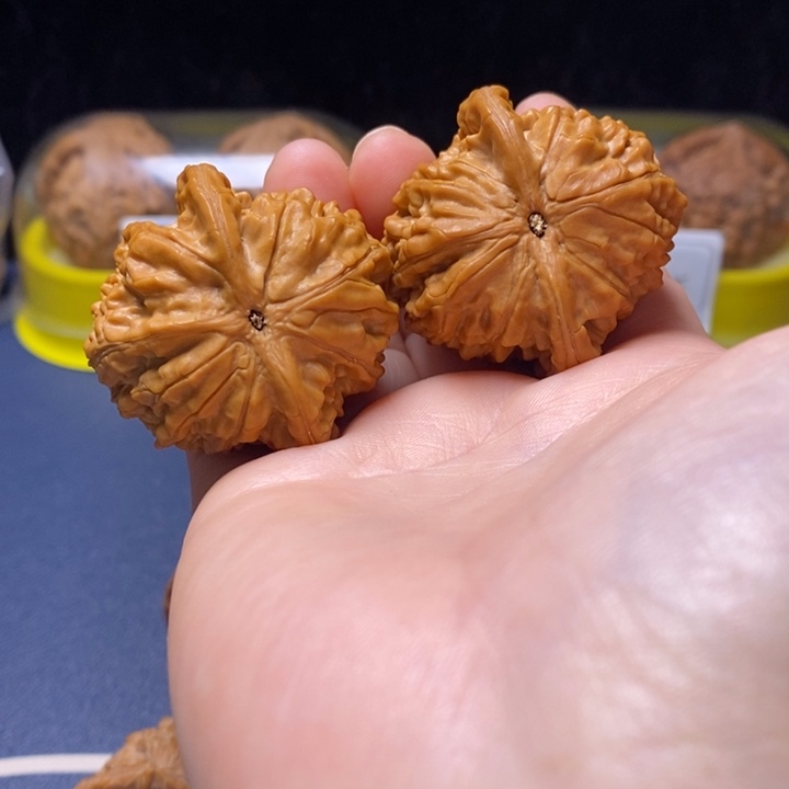 把件文玩核桃望月