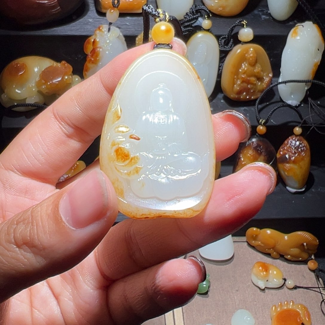 和田玉玉牌未镶嵌宋*魁