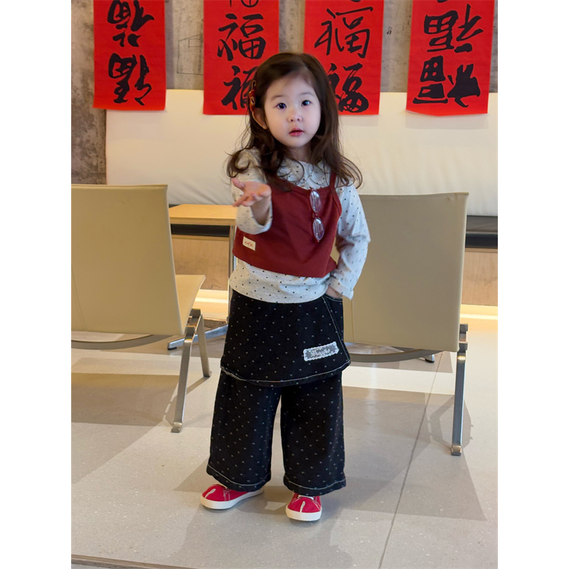 AA61~YTJJ·25春~波点休闲裤25133