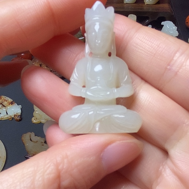 逗***玩和田玉（糖玉）未镶嵌挂件
