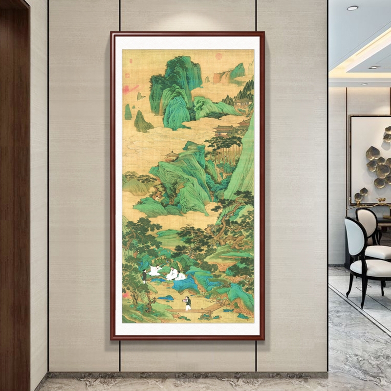 桃源仙境十字绣2023新款客厅卧室玄关书房办公室古典名画印花线绣