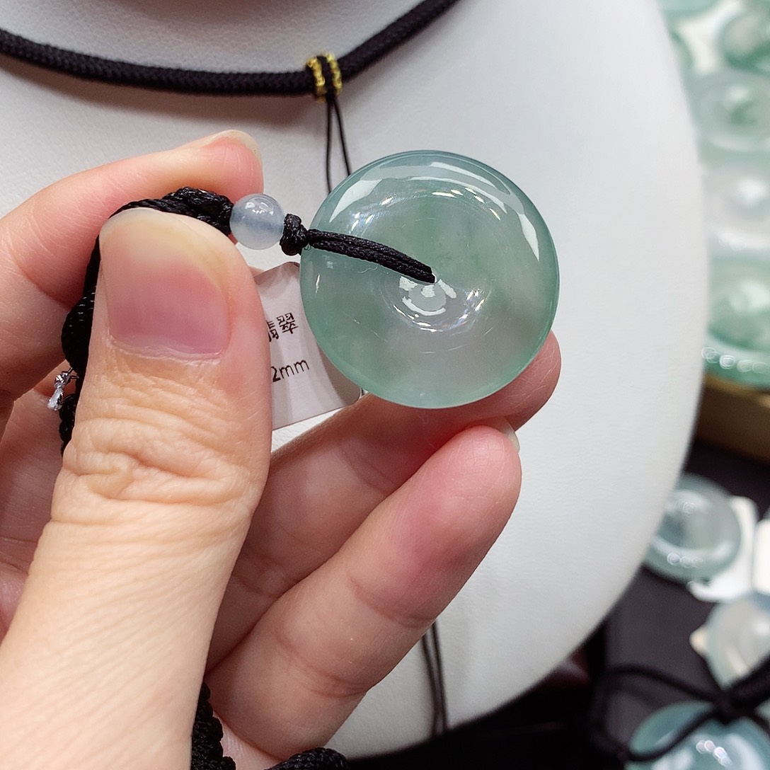 颈饰未镶嵌翡翠编号8，24.5/6.2