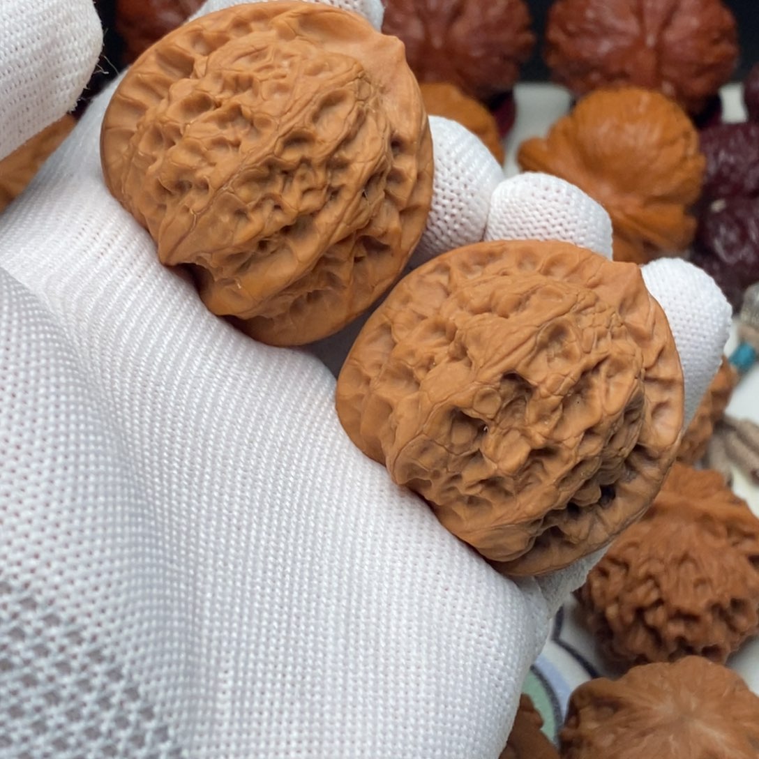 文玩核桃把件42全品佛肚