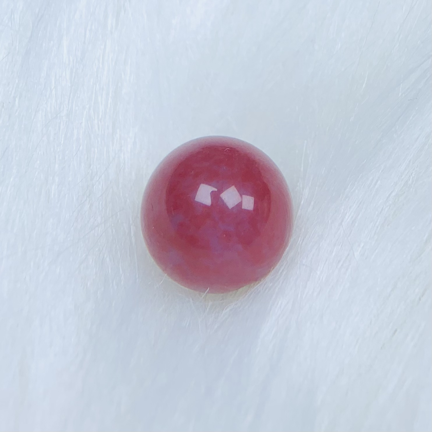 天然老矿盐源玛瑙俏色草花光珠单颗挂件手工精雕约12mm+上下