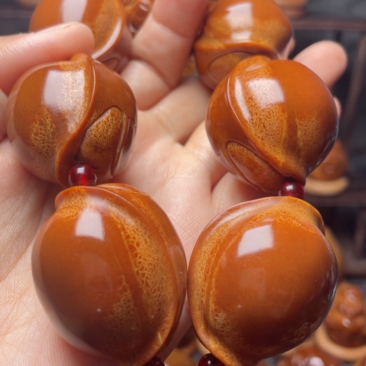 橄榄核手串/手链元宝富甲手持