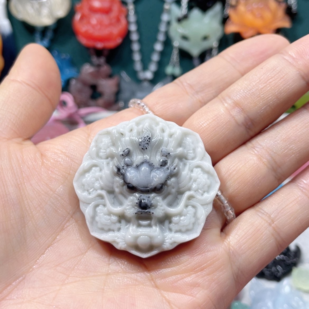 【闪购商品】未镶嵌岫玉颈饰50项链