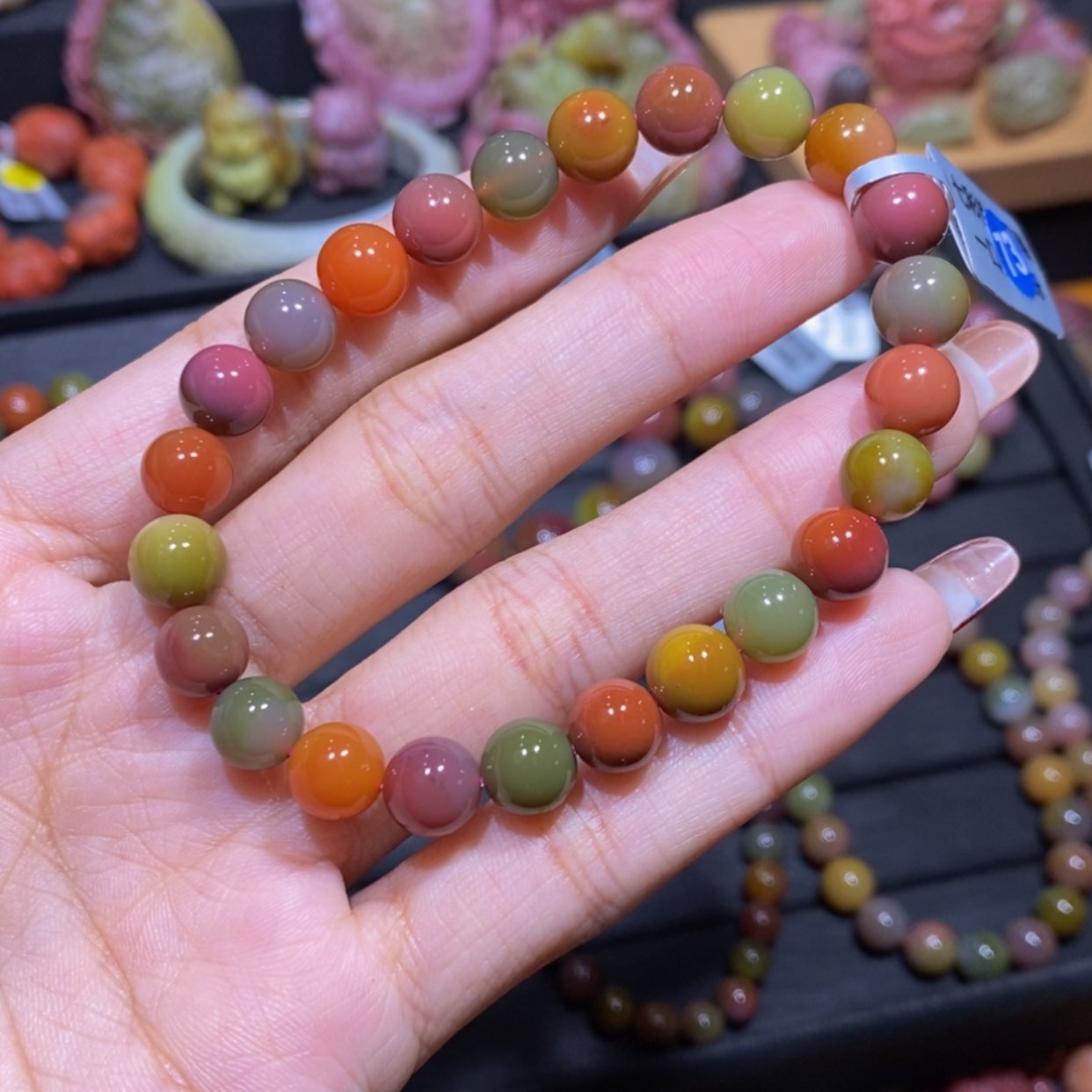 【闪购商品】玛瑙/玉髓手串未镶嵌顺**为盐源玛瑙