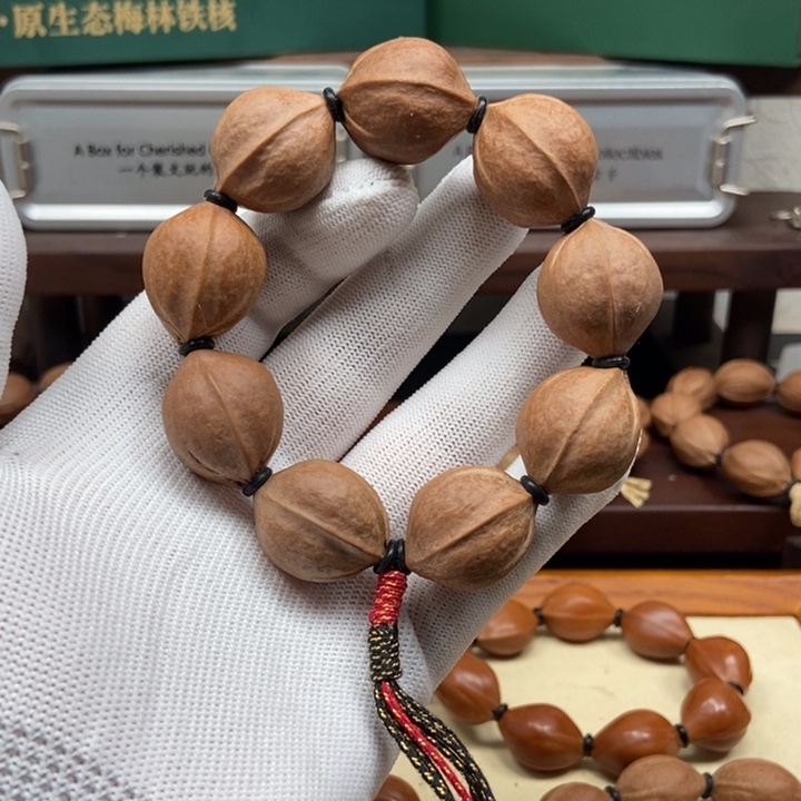 手串橄榄核2126三花短圆