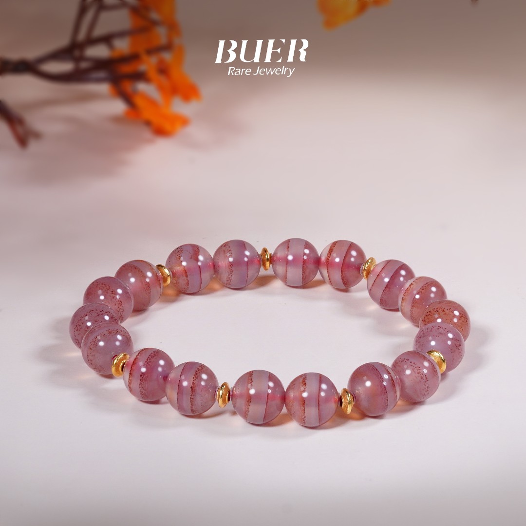 【不二】双线爆砂珠珠18k金DIY手串9mm+(多样性发)